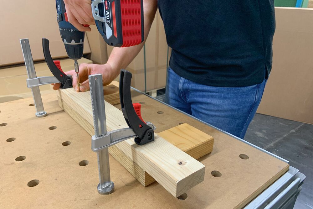 BIGP 2 Stuks Volledig Stalen Tafelklemmen Met Hefboomgreep - 160mm Spanbereik - Voor Werkbanken En CNC